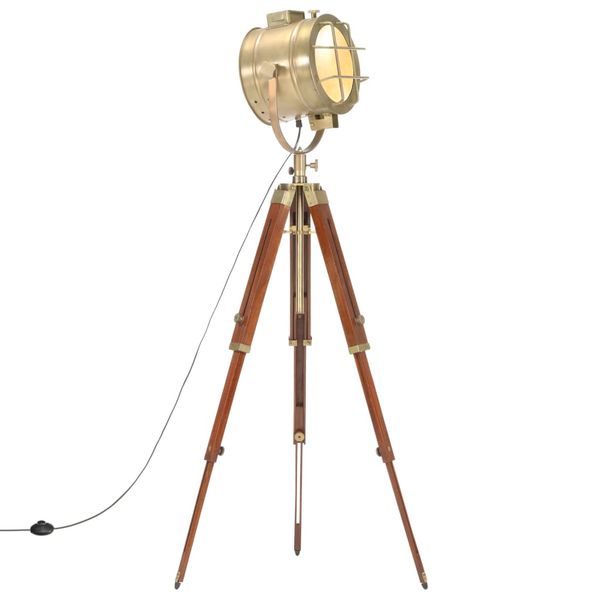 vidaXL Lampa na statíve, mangový masív 165 cm