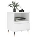 vidaXL Nočné stolíky 2 ks biele 40x35x50 cm kompozitné drevo