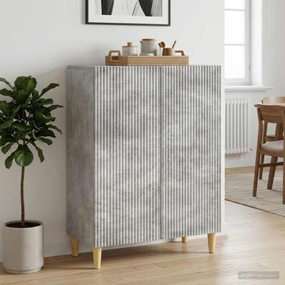vidaXL Servírovacia skriňa Betónovo sivá 66 x 34,5 x 90 cm