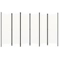 vidaXL 6-panelový paraván biely 300x180 cm