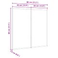 vidaXL Informačná nástenka 80 x 80 x 1.4 cm Borovicový masív Čierna
