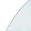 vidaXL Sklenená doska krbu Priehľadná 1200 x 600 mm Sklo