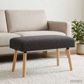 vidaXL lavička Jednofarebný Tmavosivá 80 x 40 x 46 cm Bouclé