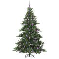 vidaXL Umelý Sklápací Vianočný Stromček Zelená 180 cm PVC a oceľ