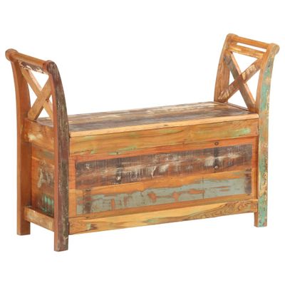 vidaXL Lavička do chodby 103x33x72 cm, recyklovaný masív