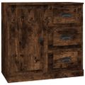 vidaXL Komoda dymový dub 70x35,5x67,5 cm spracované drevo
