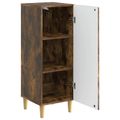 vidaXL Servírovacia skriňa Dymový dub 33 x 34,5 x 90 cm