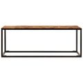 vidaXL Konferenčný stolík 110x60x40 cm akáciový masív a oceľ