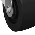 vidaXL Otočné koliesko 12 ks Strieborná 60 x 60 x 50 mm Železo a nylon