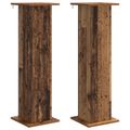 vidaXL Stojan na rastliny 2 ks Staré drevo 30,5 x 30 x 100,5 cm