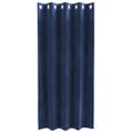 vidaXL Zatemňovacie závesy 2 ks Tmavomodrá 140 x 175 cm Zamat