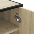vidaXL Regál na topánky dub sonoma 48x38x97,5 cm spracované drevo