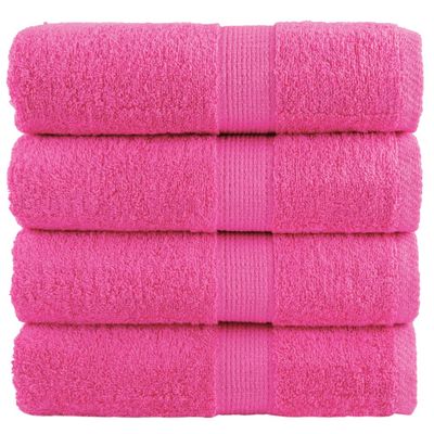 vidaXL Prémiové umývacie utierky SOLUND 4 ks ružové 30x30 cm 600 g/m²