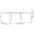 vidaXL Profesionálny párty stan 4x6 m, zelený 90 g/m²