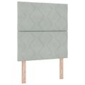 vidaXL Posteľ boxspring s matracom Svetlosivá 80 x 200 cm Zamat
