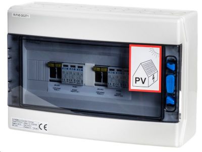 Rozvádzač AZT DC2, T1+T2 IKA (1000V DC / 32A) na 2 stringy IP65 certifikovaný