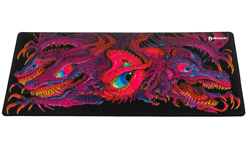 AROZZI ZONA Mousepad XL Crawling Chaos/ XL podložka na stůl/ 900x420x4 mm/ voděodolná Podložka pod myš, 900×420×4mm, mikrovlákno, protiskluzová guma, vodeodolná, cerno-fialová