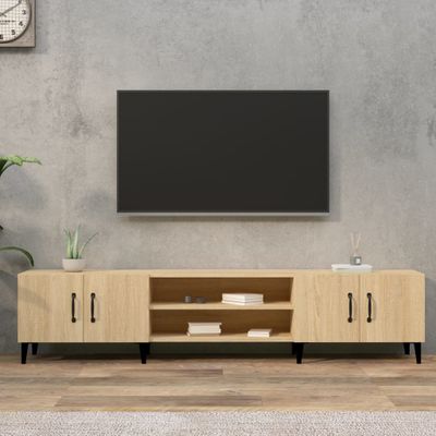 vidaXL TV skrinka, dub sonoma, 180x31,5x40 cm, imitácia dreva