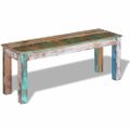 vidaXL Lavička, recyklovaný masív 110x35x45 cm