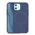Silicónové puzdro Thin Mag pre iPhone 12 / 12 Pro 6,1" tmavomodré
