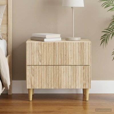 vidaXL Nočný stolík Dub sonoma 62 x 34,5 x 48 cm Kompozitné drevo