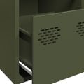 vidaXL Komoda olivovozelená 68x39x73,5 cm oceľ valcovaná za studena