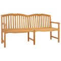 vidaXL Ručne vyrezávaná ružová lavička 180,5 x 60 x 96 cm Prírodná