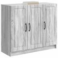 vidaXL Servírovacia skriňa Sivá sonoma 89 x 34,5 x 77 cm