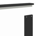 vidaXL Rám postele Čierna 200 x 200 cm Masívne borovicové drevo