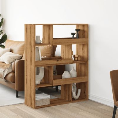 vidaXL Deliaca stena dub artisian 100x33x125,5 cm kompozitné drevo