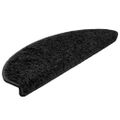 vidaXL Schodové rohože 20 ks 65x21x4 cm čierne, polkruhové, veľké