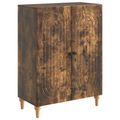 vidaXL Servírovacia skriňa Dymový dub 66 x 34,5 x 90 cm
