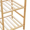 vidaXL vešiak na šaty s policami 100x50x184,5 cm bambus