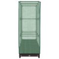 vidaXL Záhon s krytom na skleník ratanový vzhľad 120x40x123 cm