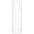 vidaXL Gabiónové koše/stĺpy 2 ks 50x50x180 cm železo