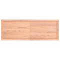 vidaXL Stolová doska svetlohnedá 140x50x(2-4)cm ošetrený masív hrany