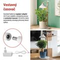Pestovateľská lampa EMOS Z7905 LED GROW 7 W, časovač, biela