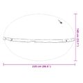 vidaXL Zimný plavací vankúš Modrá Ø 220 x 140 cm PVC