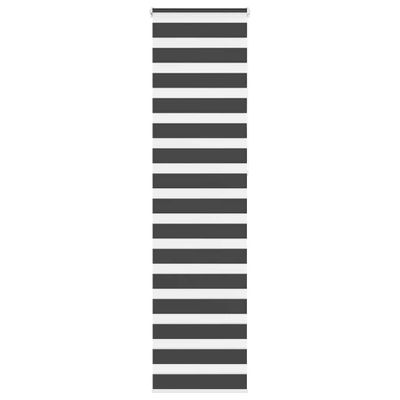 vidaXL Zebra roleta čierna 50x230 cm šírka látky 45,9 cm polyester