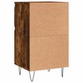 vidaXL Komody 2 ks dymový dub 40x35x70 cm kompozitné drevo