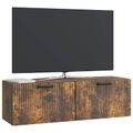 vidaXL Nástenná TV skrinka Dymový dub 98 x 31 x 30 cm Kompozitné drevo