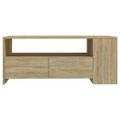 vidaXL Konferenčný stolík dub sonoma 102x55x42 cm kompozitné drevo