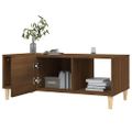 vidaXL Konferenčný stolík hnedý dub 102x50x40 cm kompozitné drevo