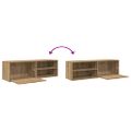 VidaXL TV skrinka Artisan Dub 120x34x37 cm Konštrukčné drevo