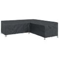 vidaXL Obal na nábytok 255 x 255 x 80 cm 600D Oxford tkanina Tvar L