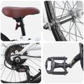 vidaXL Horský Bicykel 24 Palcov 6-Rýchlosť pre 8-12 rokov Biela