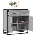 vidaXL Komoda sivá sonoma 68x35x76 cm kompozitné drevo