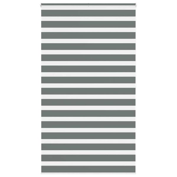 vidaXL Zebra roleta tmavošedá 120x200 cm šírka látky 115,9cm polyester