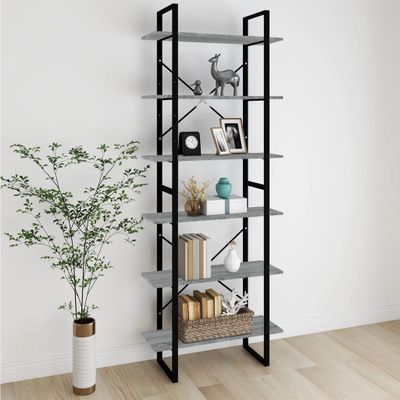 vidaXL Vysoká skrinka sivý dub sonoma 80x30x210 cm spracované drevo