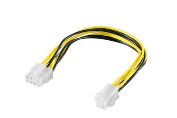 PremiumCord Redukcia napájania 8pin/M zdroj na P4 4pin/F
